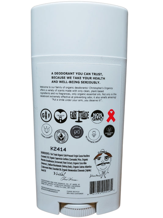 Monsieur Cedarwood Organic Deodorant