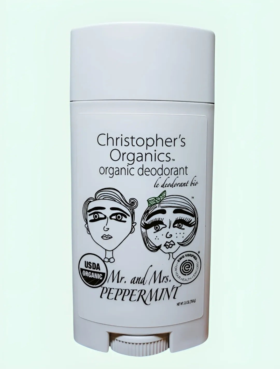 Mr. And Mrs. Peppermint Organic Aluminum-Free Deodorant